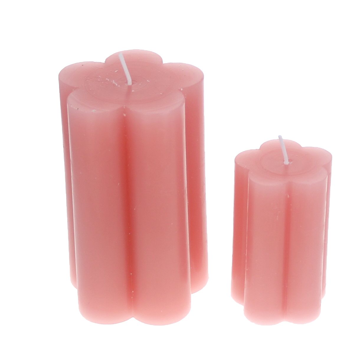 Petite bougie fleur rose Atelier jasmin