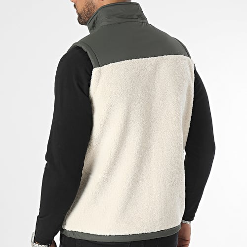 Veste Zippée Sans Manches Le Vrai 3.0 Neize Orsetto K7115VW Beige Vert Kaki