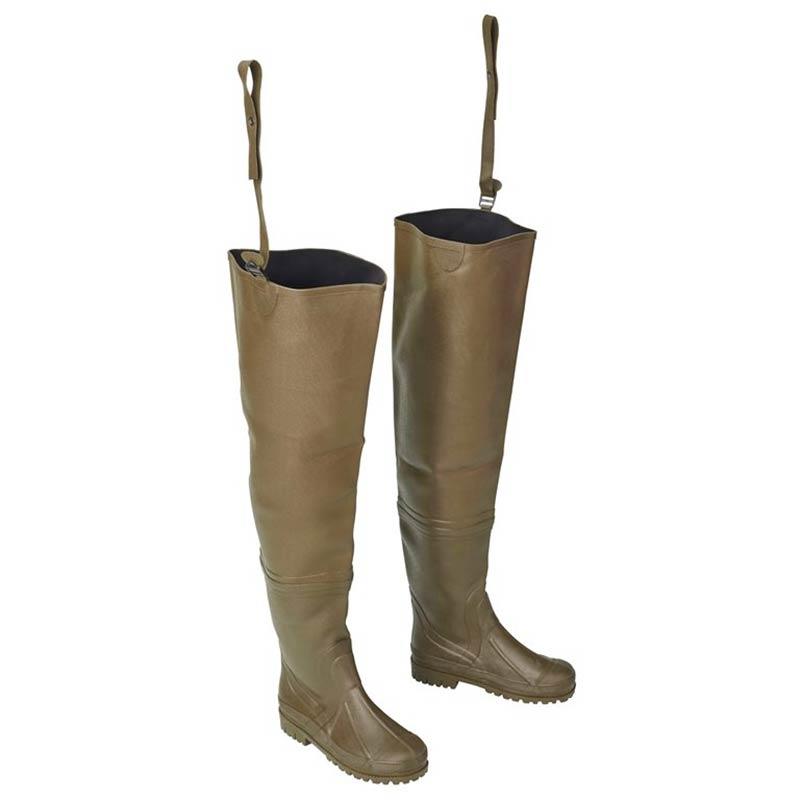 Cuissardes Caoutchouc Garbolino Naturel Doublées Neo/Jersey Crantées