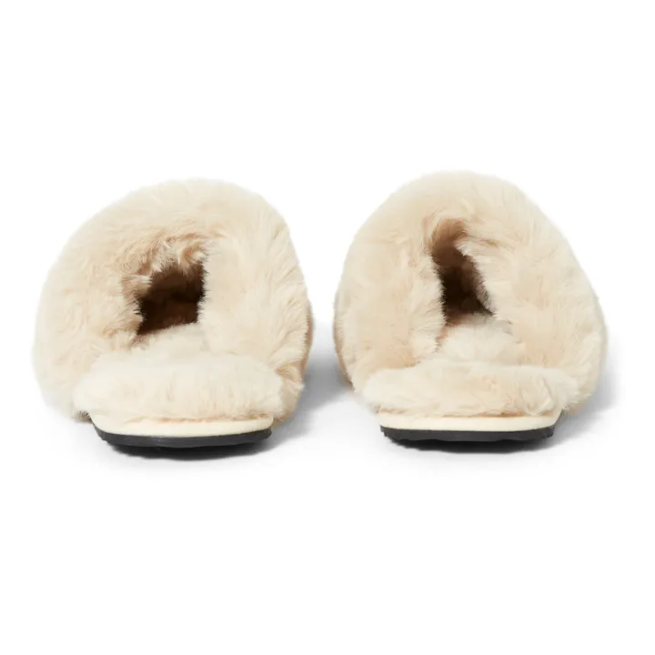 Apparis Chaussons Façon Fourrure Melody | Latte