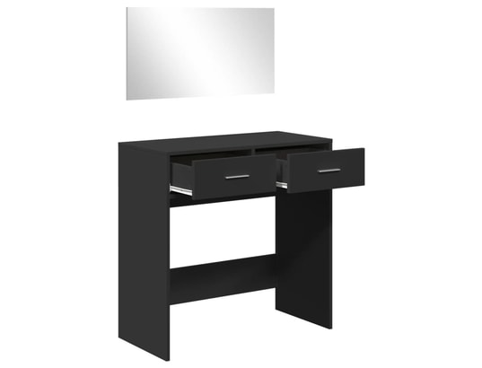 VIDAXL - Coiffeuse avec miroir noir 80x39x80 cm