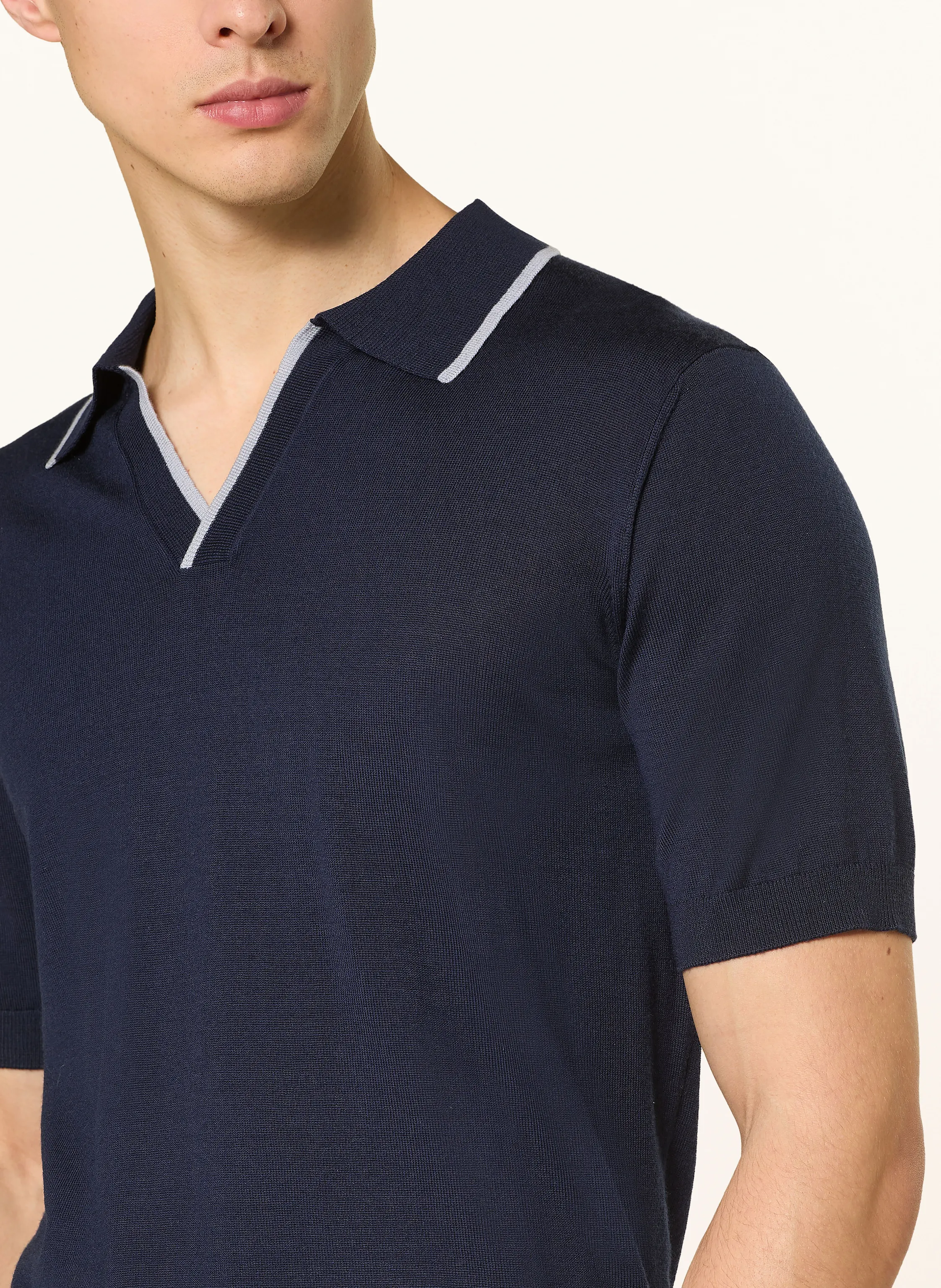 STROKESMAN'S Strick-Poloshirt
