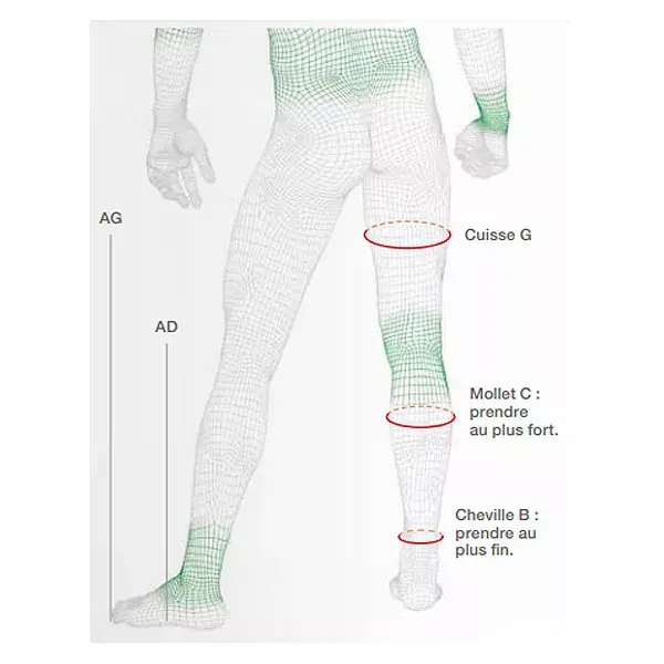 Meias Velpeau Veinocare de Microfibra Classe 2 Longas Tamanho 5 Verde