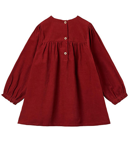 Wheat Kjole - Fløjl - Elvira - Cherry Red