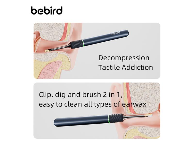 Bebird Ohrenreiniger Note 5 Pro Blau Ohrenschmalzentferner mit Kamera