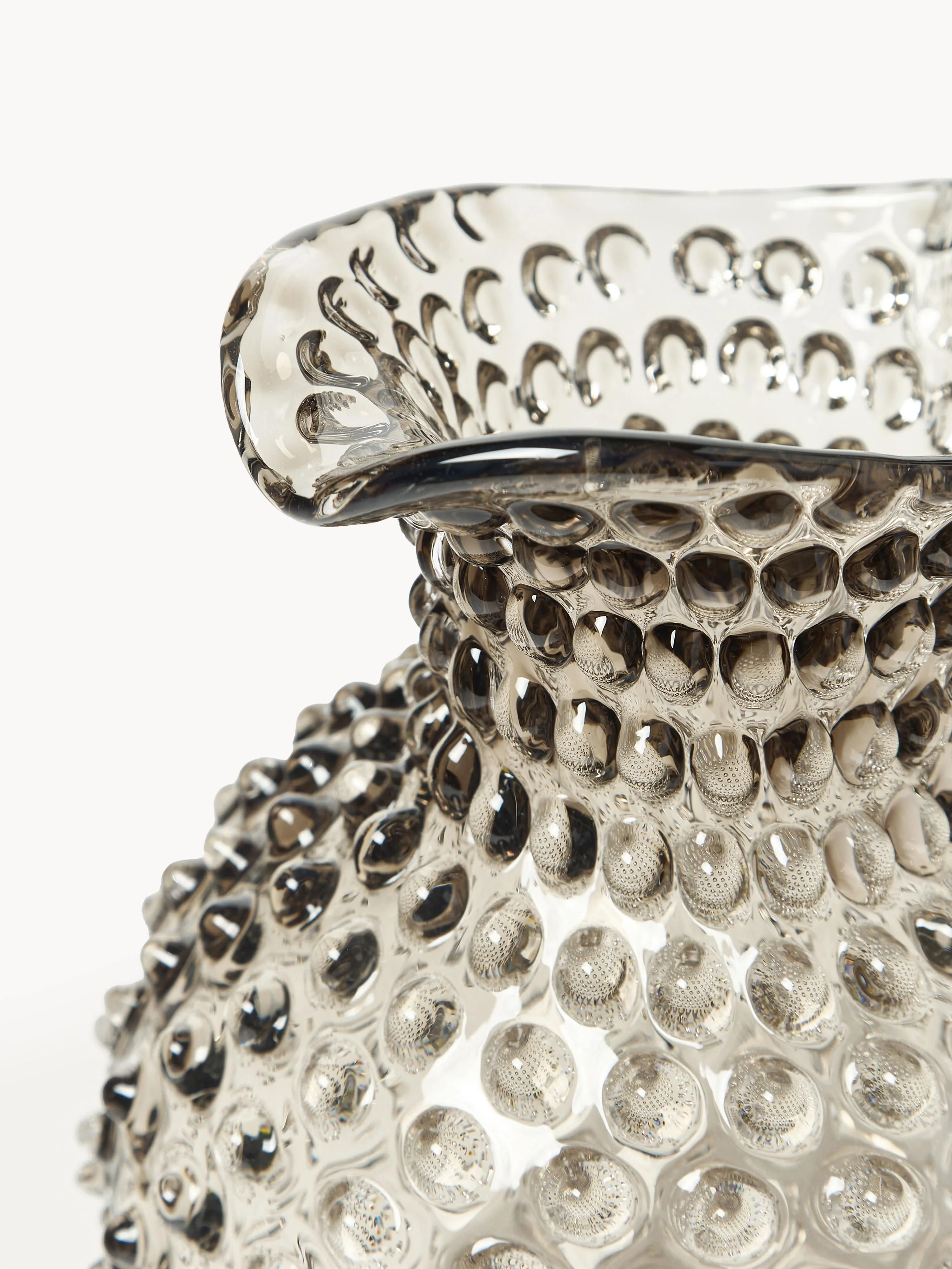 Mondgeblazen karaf Hobnail, 2 L