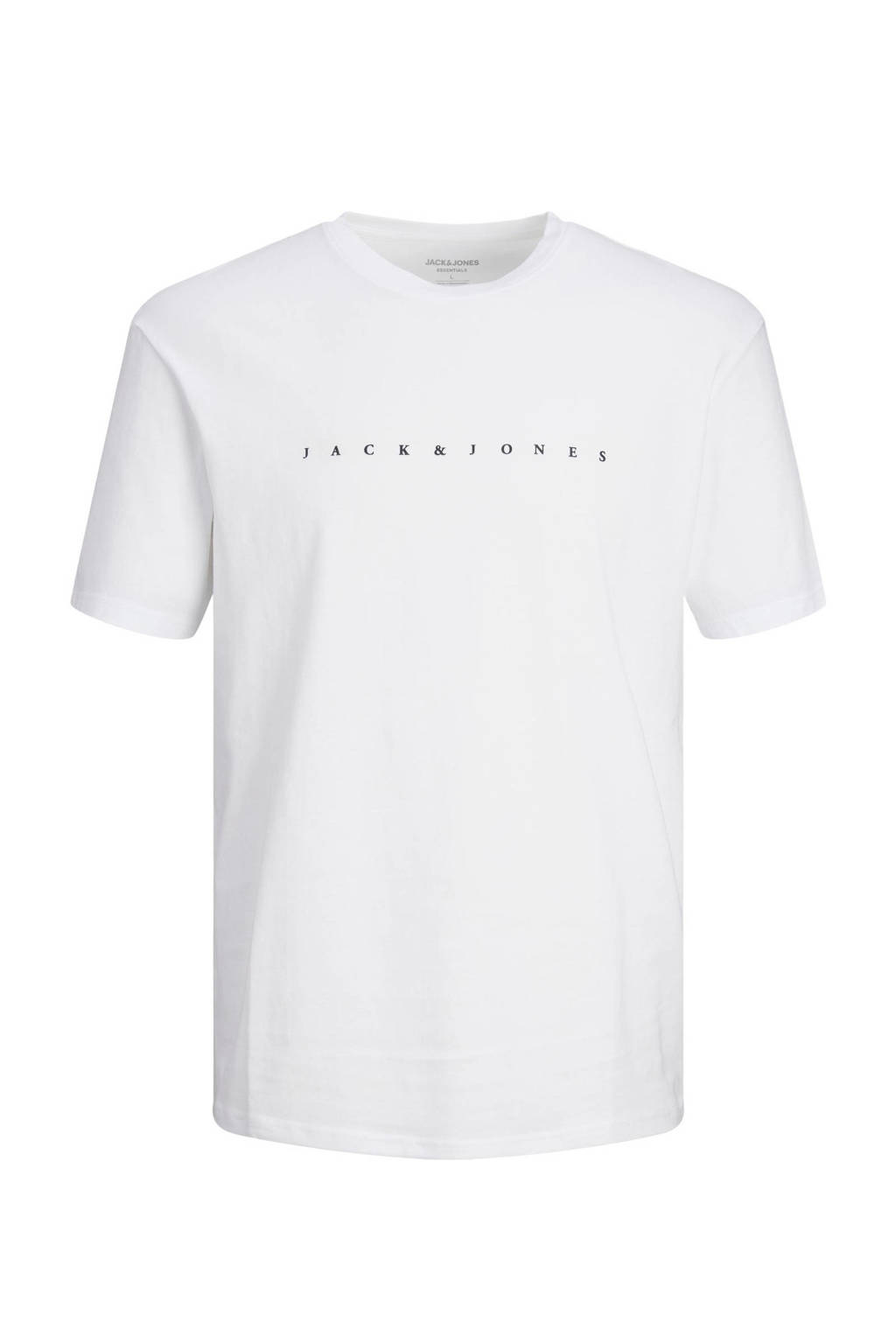 JACK & JONES T-shirt JJESTARmet tekst wit