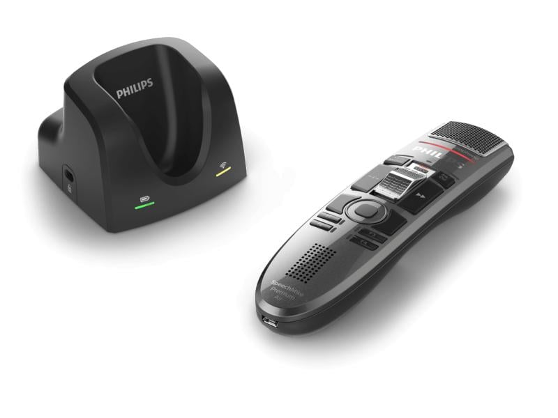 Philips Diktiermikrofon SpeechMike Premium Air SMP4010 Stationäres Diktieren wird mobil