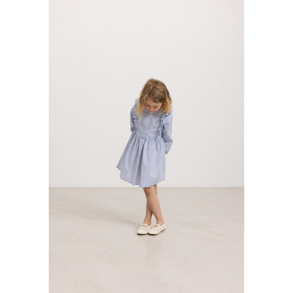 Køb MarMar Poplin Bolich Blue Strips Deidra LS Kjole