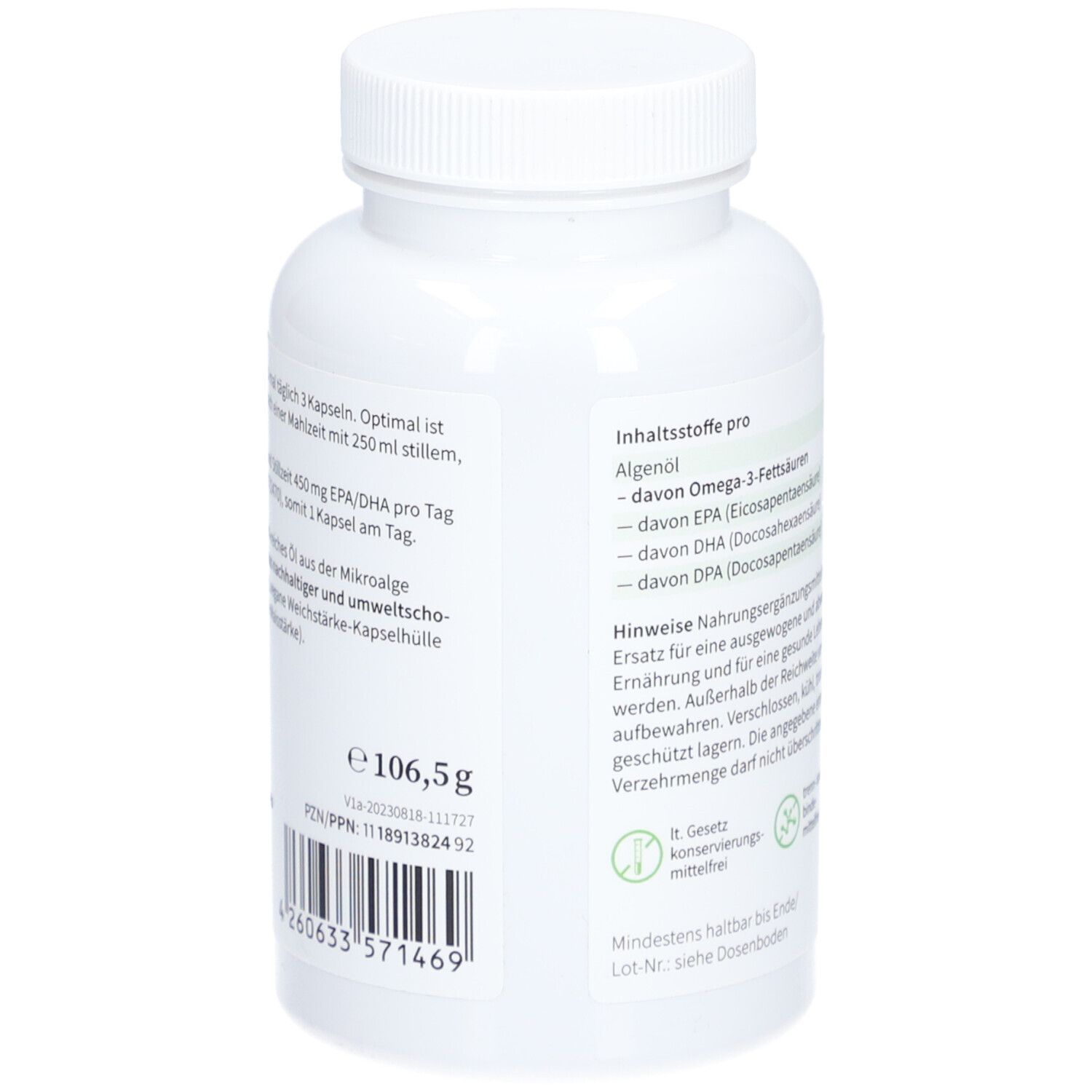 NatuGena® Omega-3 Vegane Kapseln