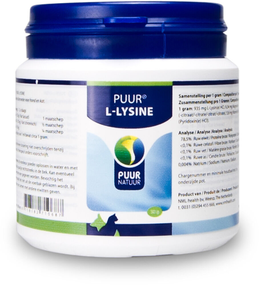 Puur L-Lysine - Voedingssupplement - 50 Gram