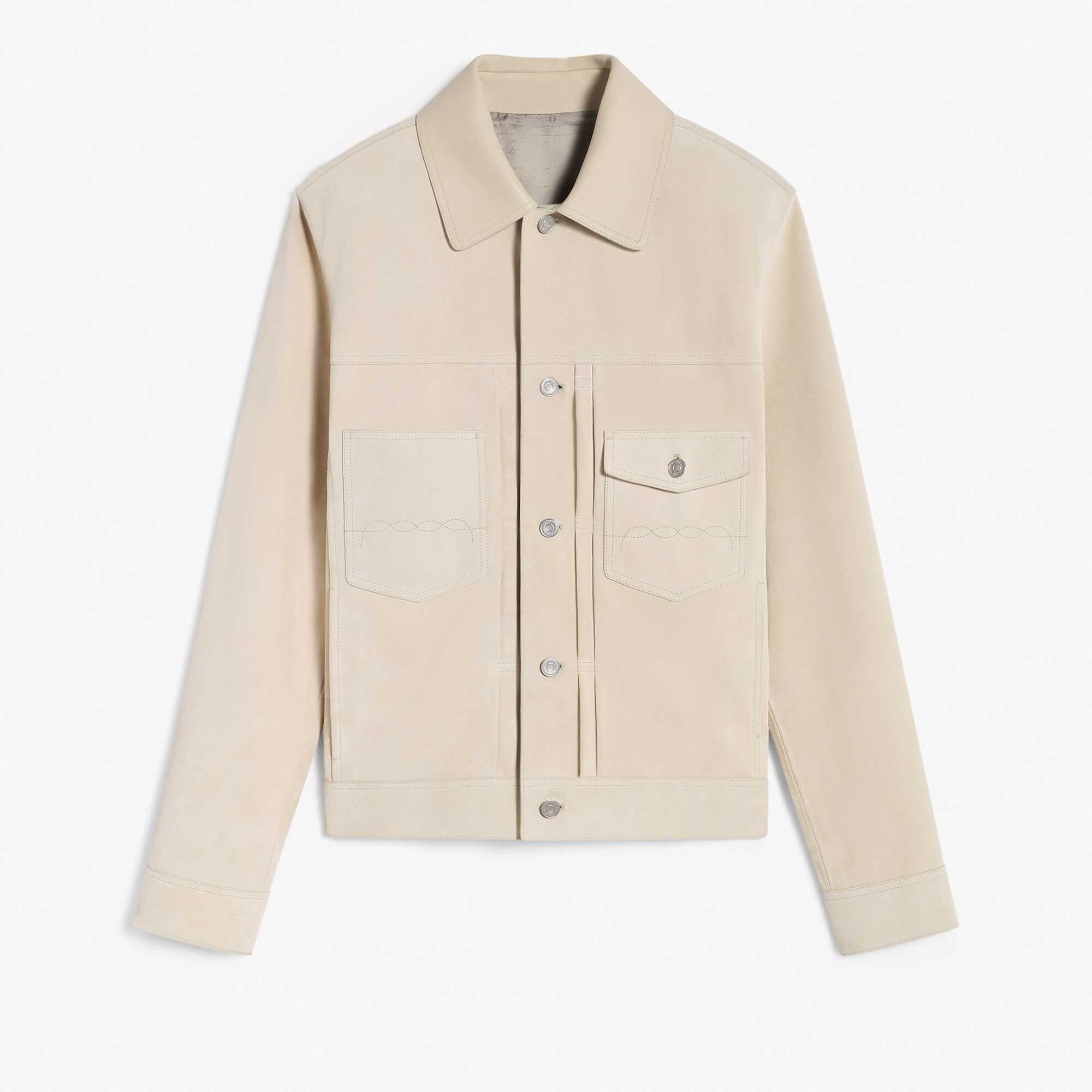 Veste Denim En Suède