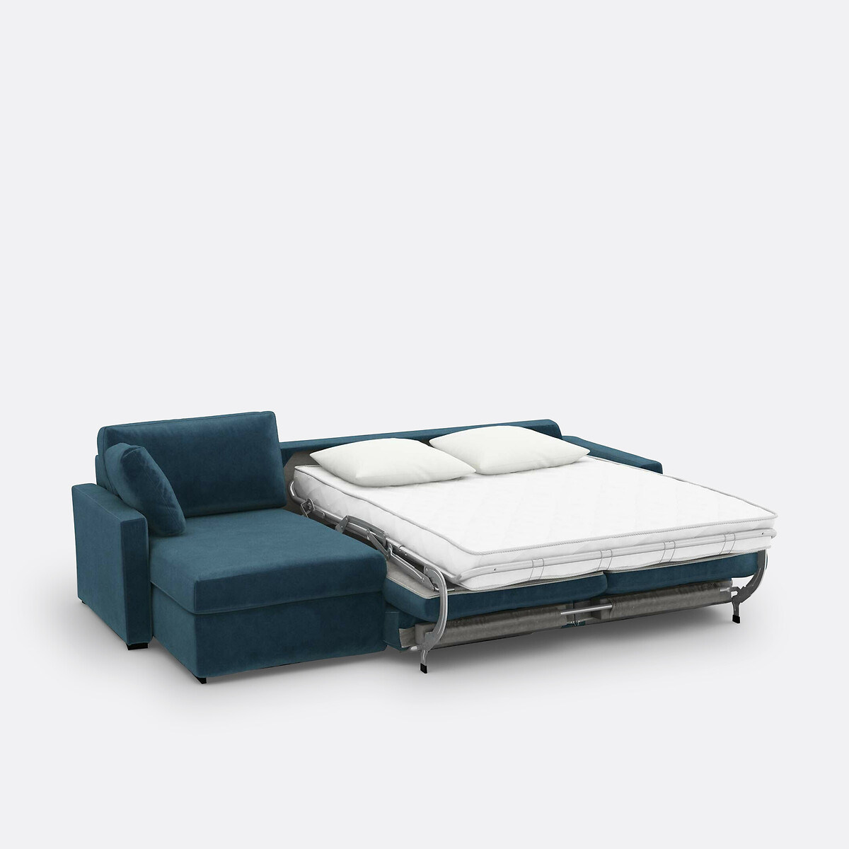 LA REDOUTE INTERIEURS<br>Sofá cama de canto em veludo, Bultex, Timor