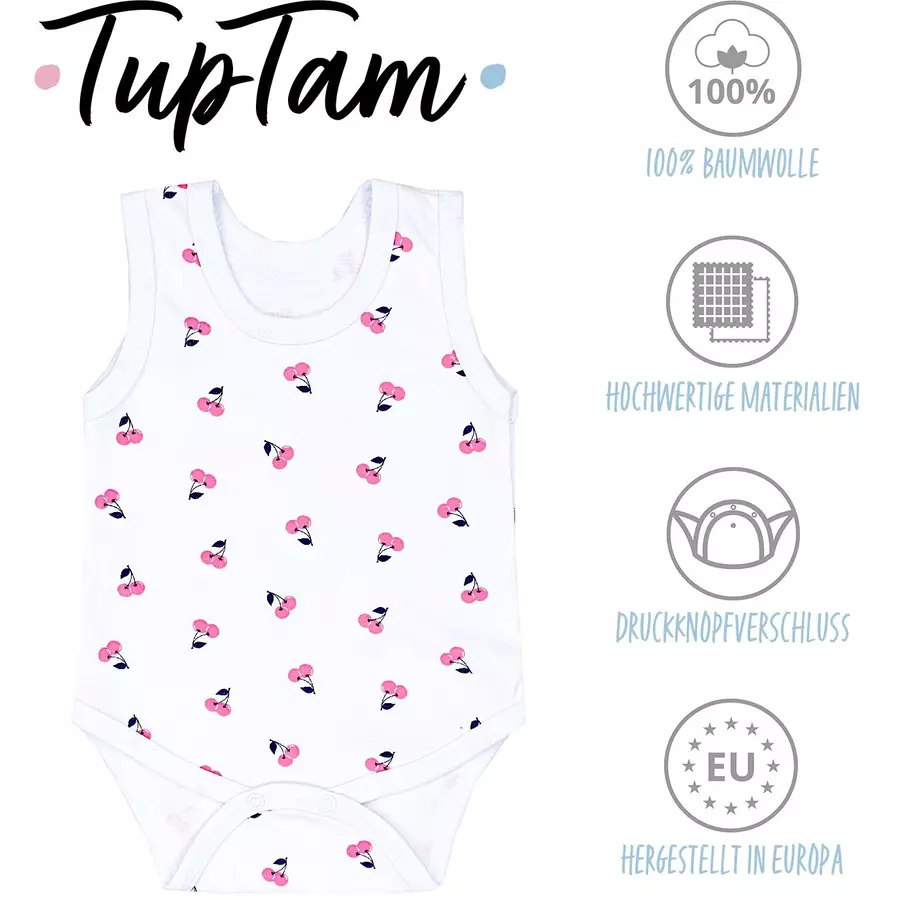TupTam Baby Mädchen Achselbody 5er Pack lila