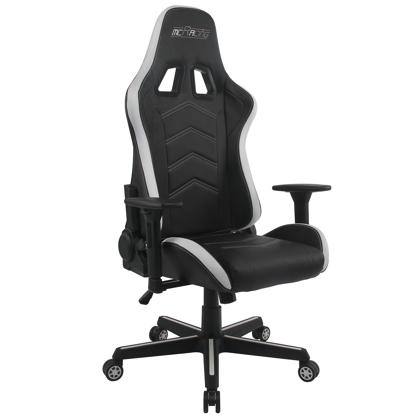 Gaming-Drehstuhl - schwarz - mit LED-Beleuchtung