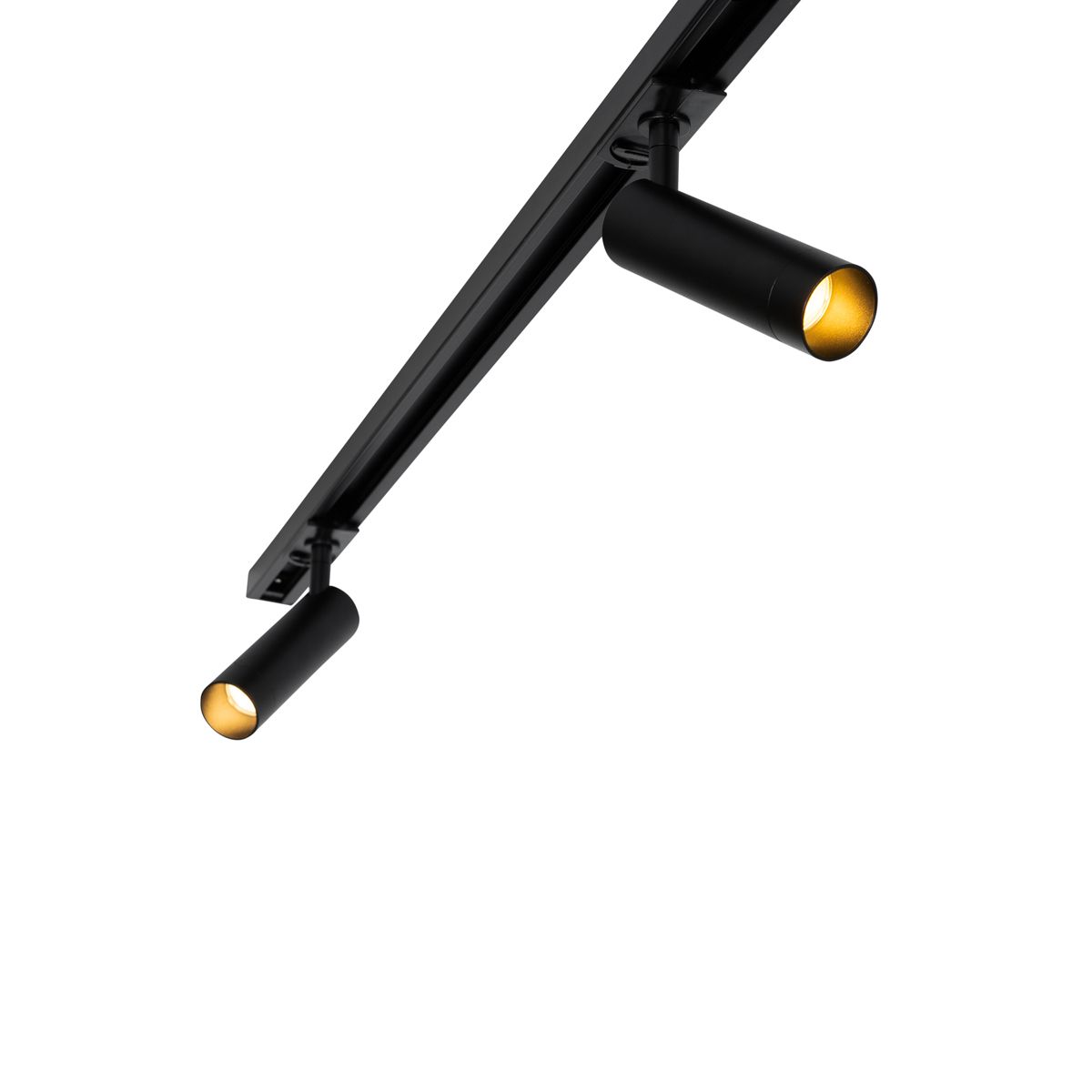 Modern railsysteem met 5 spots zwart 1-fase GU10 35mm - Iconic Jeana Luxe