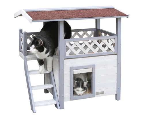 Kattenhuis KERBL Lodge Ontario 77x73x50 cm