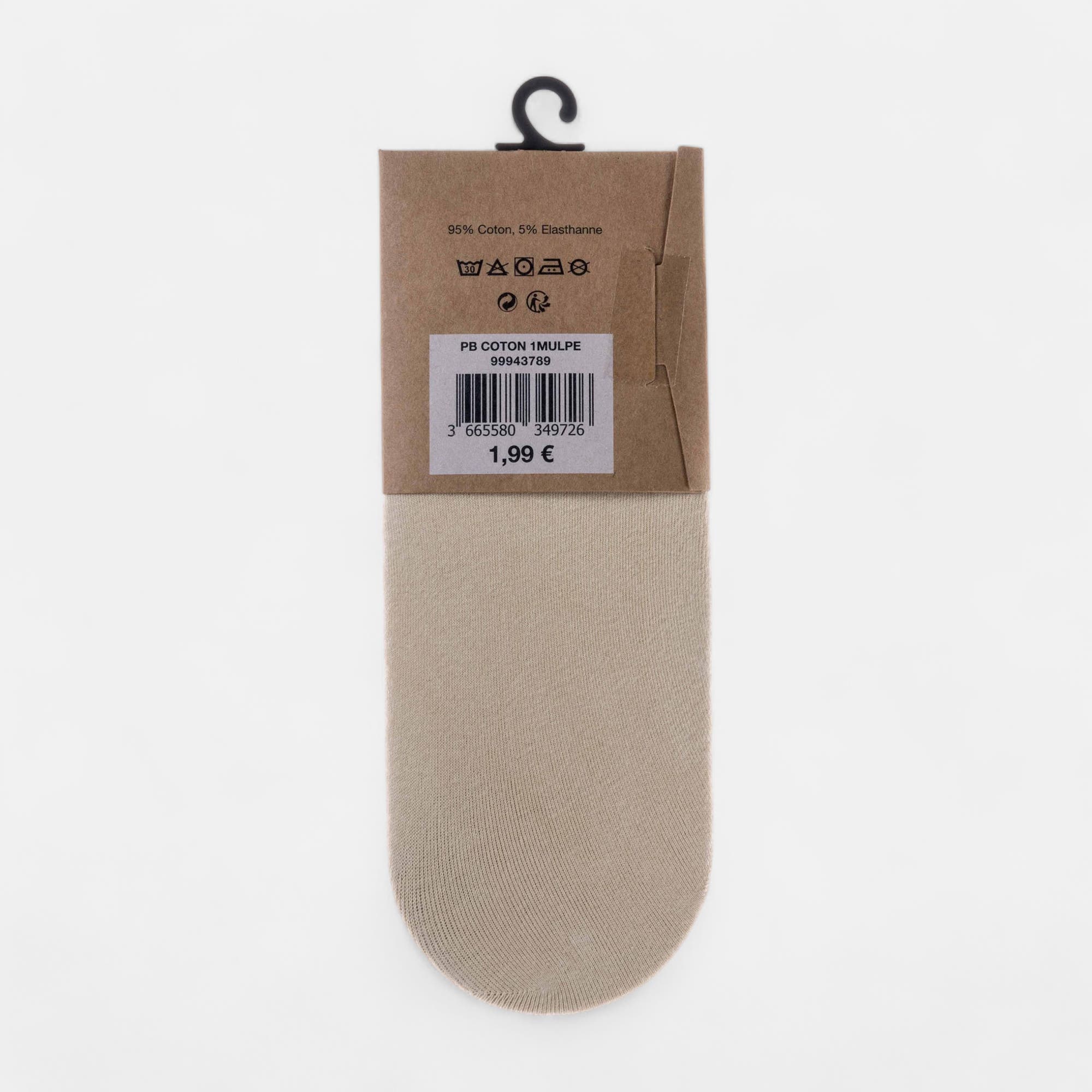 Mi-bas Femme beige
