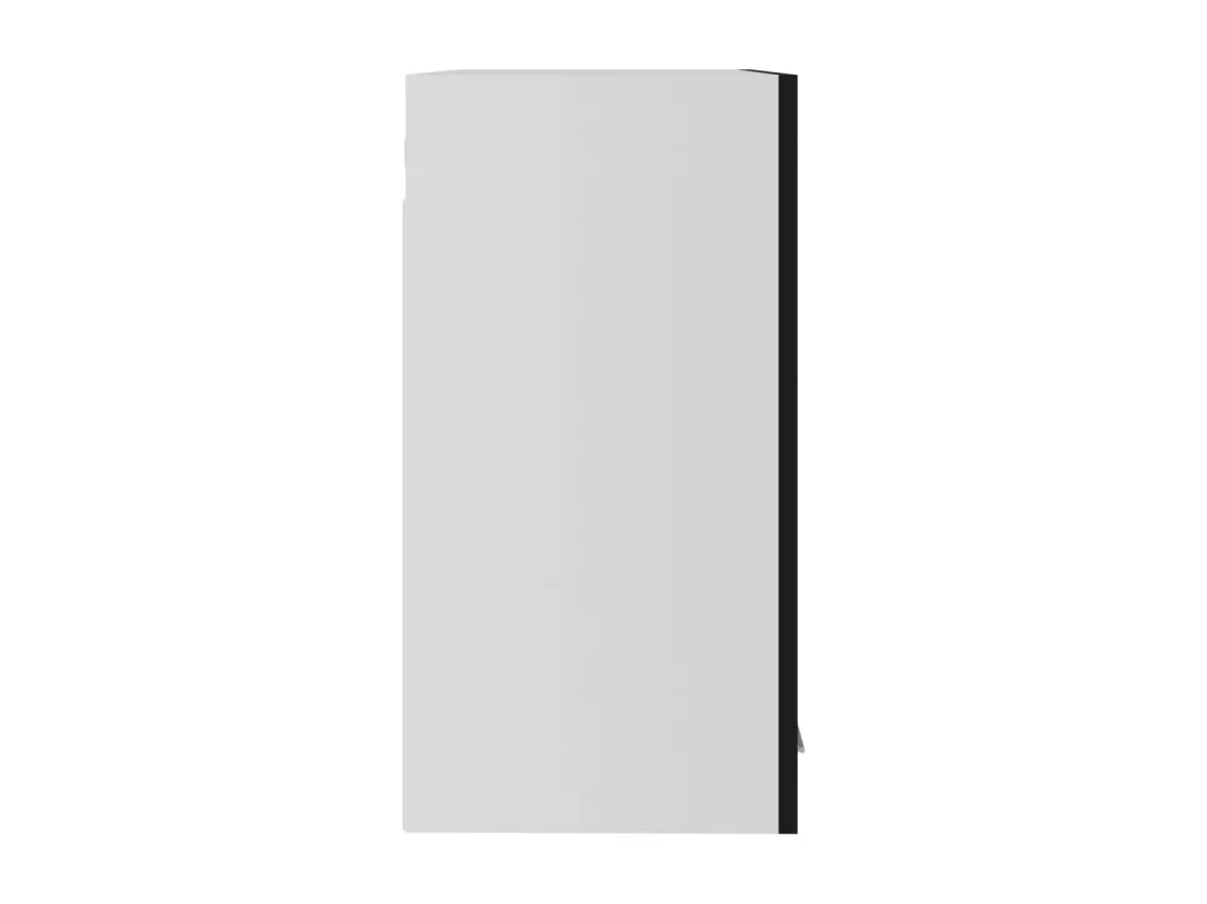 Armoire en verre suspendue Noir 60x31x60 cm Bois d'ingénierie