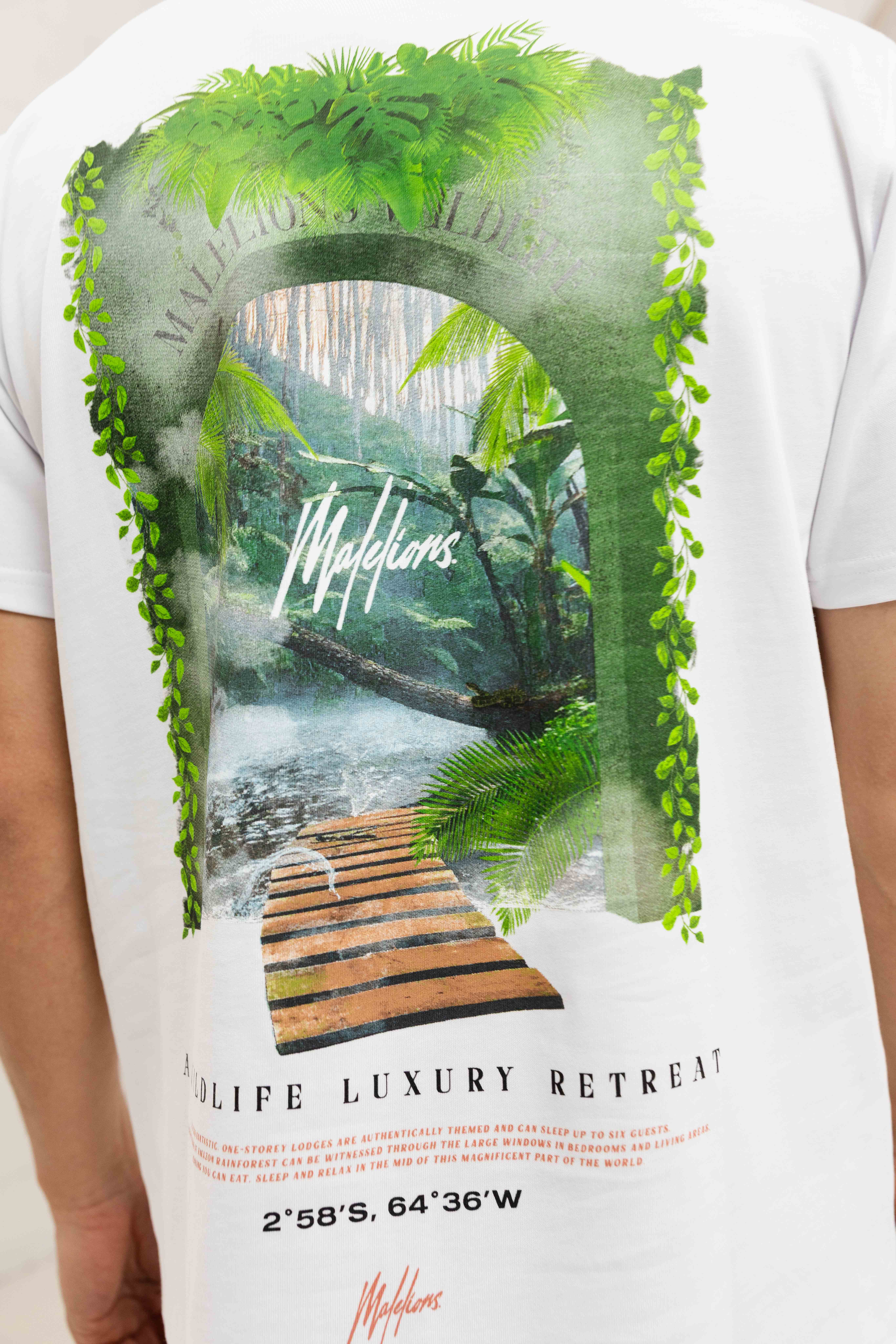 Malelions Retreat T-Shirt Heren Wit