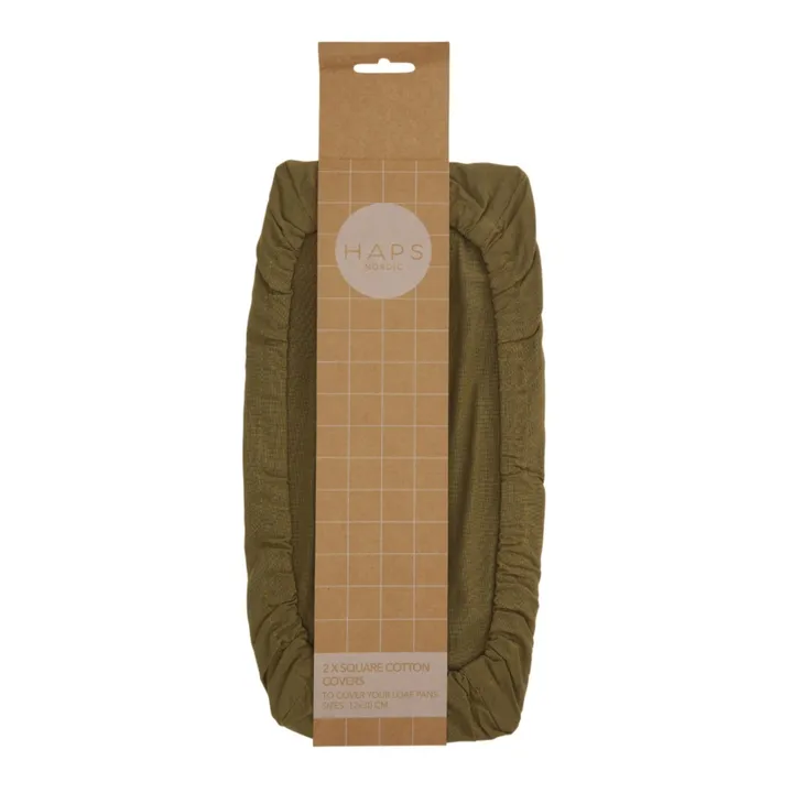Haps Nordic Couvre-plat rectangulaire alimentaire | Vert olive