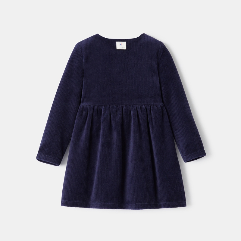 Robe-pull en tricot côtelé rose bébé fille Absorba