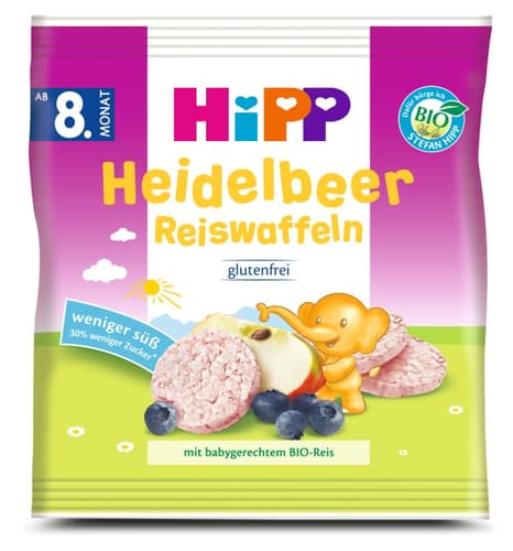 HiPP Heidelbeer Reiswaffeln ab 8. Monat