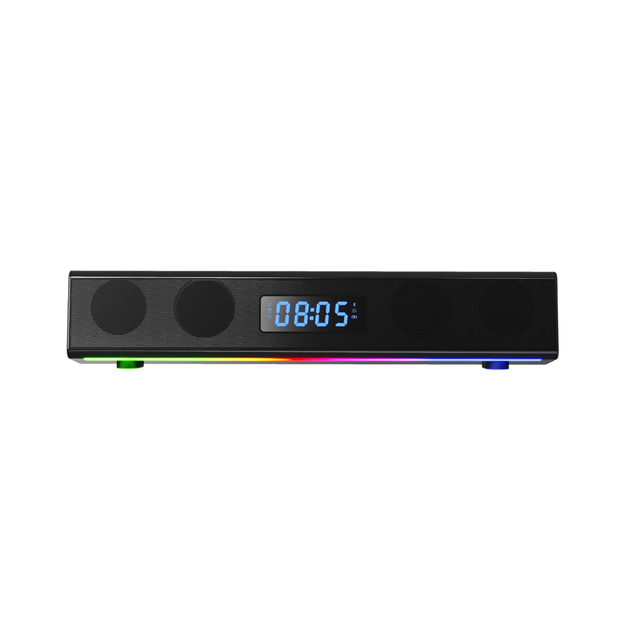 Stealth GAME LED Light Up Rechargeable Portable Soundbar for Gaming Music and Movies