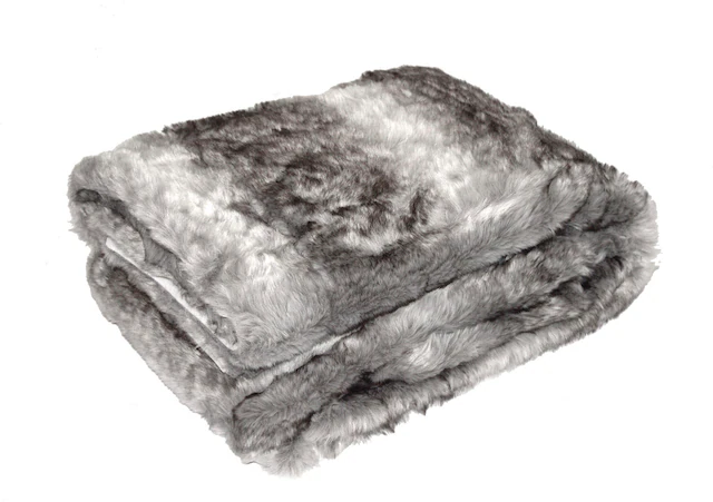 MESANA Wohndecke »Wolf« aus hochwertigem Fellimitat, Kuscheldecke, 150x200 cm
