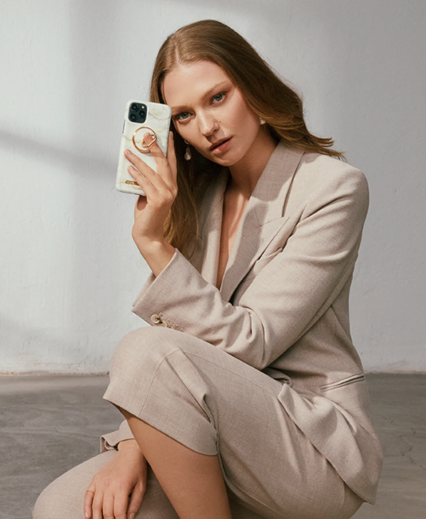 iPhone 12 / iPhone 12 Pro Hardcase Hülle (IDFCSS20-I2061-194) - Golden Pearl Marble