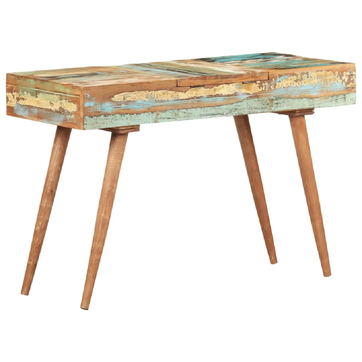 Helloshop26 Coiffeuse bois de récupération solide -