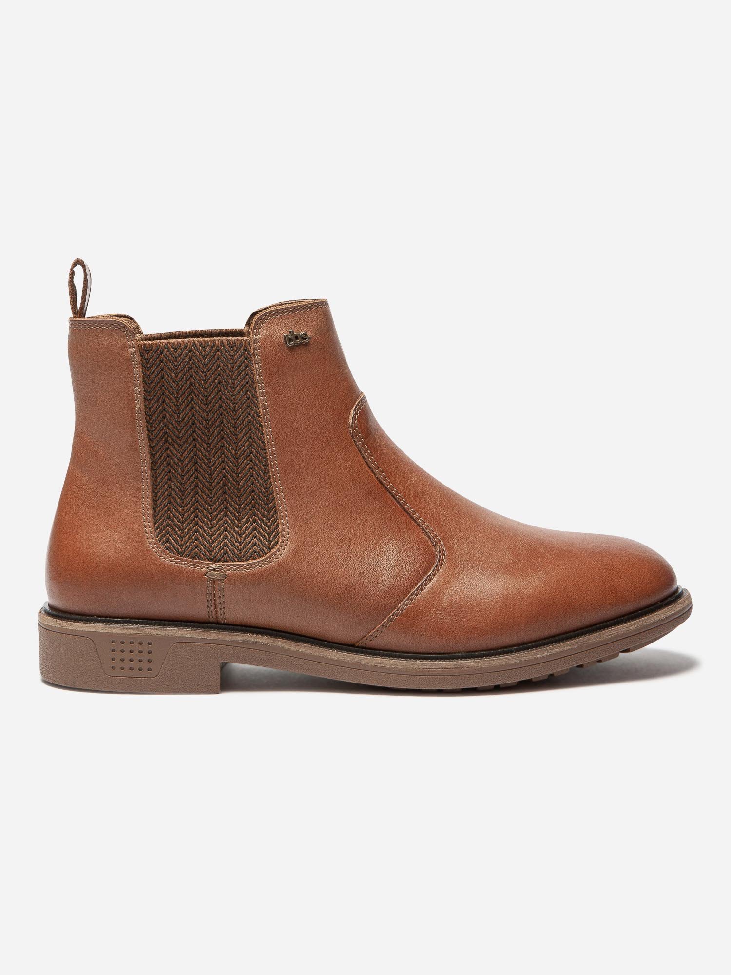 Chelsea Boots Femme Confort Cuir Marron