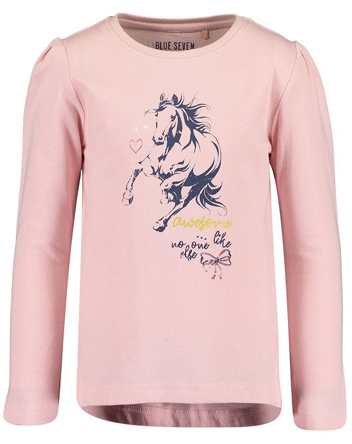 Langarmshirt MAGICAL BOWGIRL – HORSE in rosa