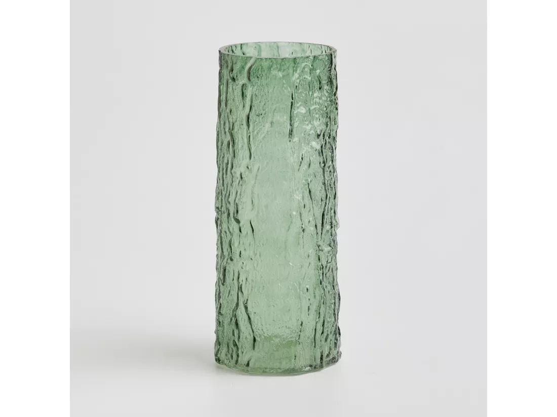 Vase Texturios vert foncé 29 x 10.5