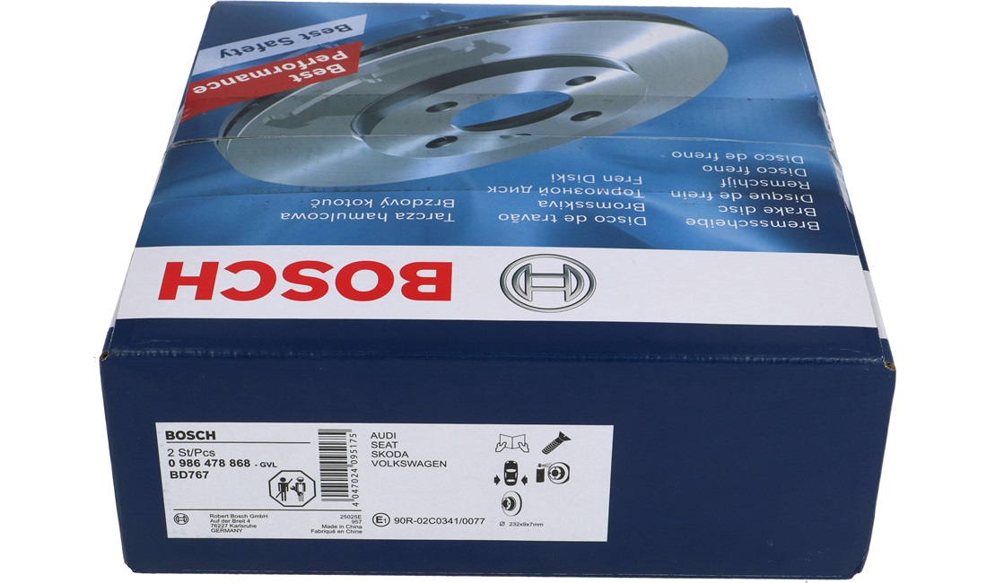 Bremseskive 230 x 9 mm