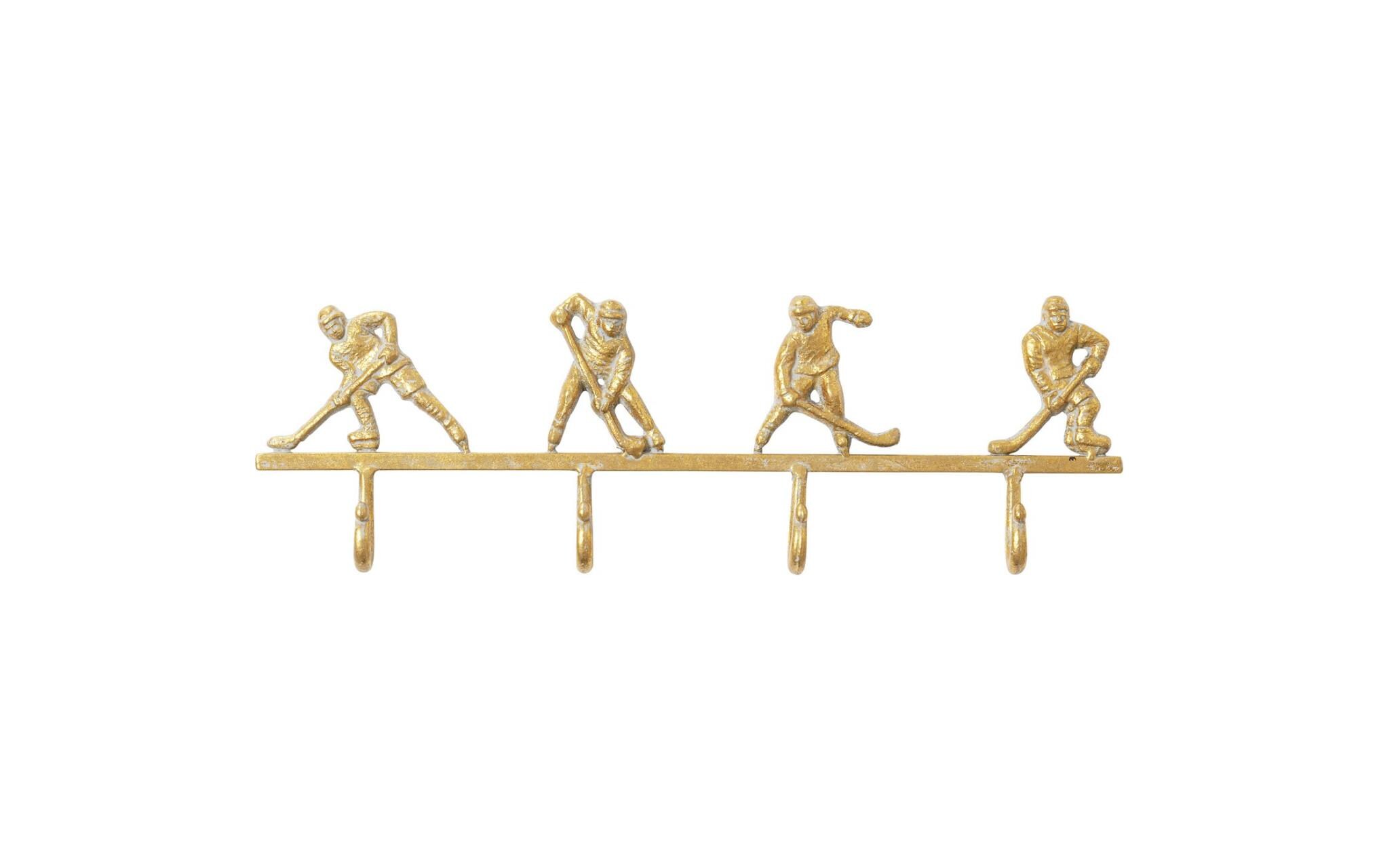 Wandgarderobe Ice Hockey GoldKleiderhaken