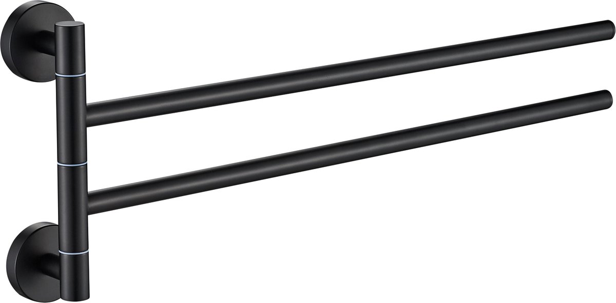 Plieger Vigo handdoekhouder 2 armig 45cm mat zwart