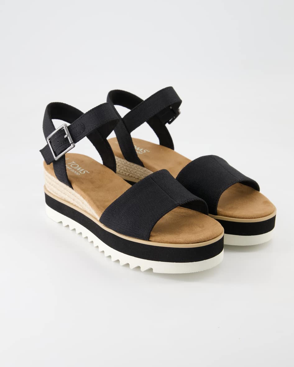 Toms Diana Wedges in Schwarz