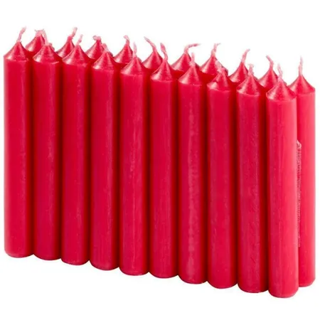 Idena Weihnachtsbaumkerzen ca. 13 x 100mm 20 Stück, rot