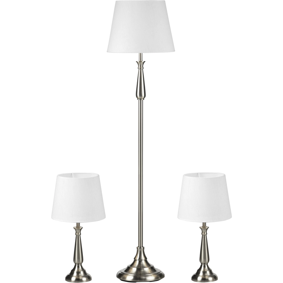 HOMCOM Stehlampen-Set mit E37 Fassung weiß