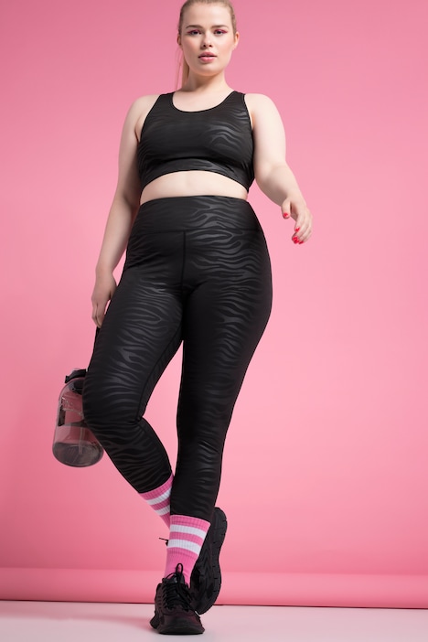 Sport-Tights, Tight Legs, HighWaist, Zebra-Muster, Elastikbund