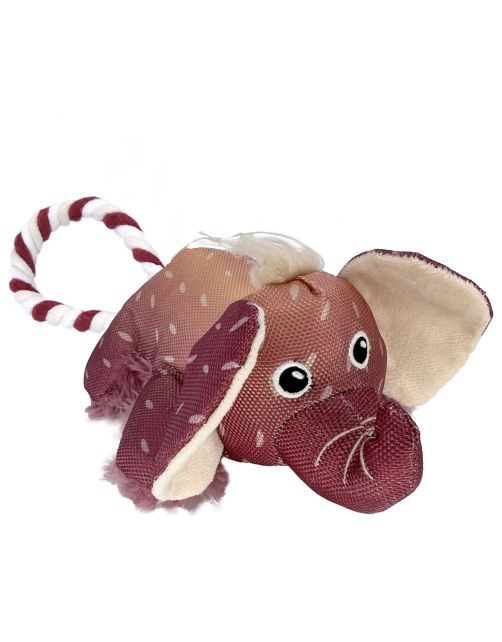 Kong Cozie Tuggz Elephant - Hondenspeelgoed - M\/L