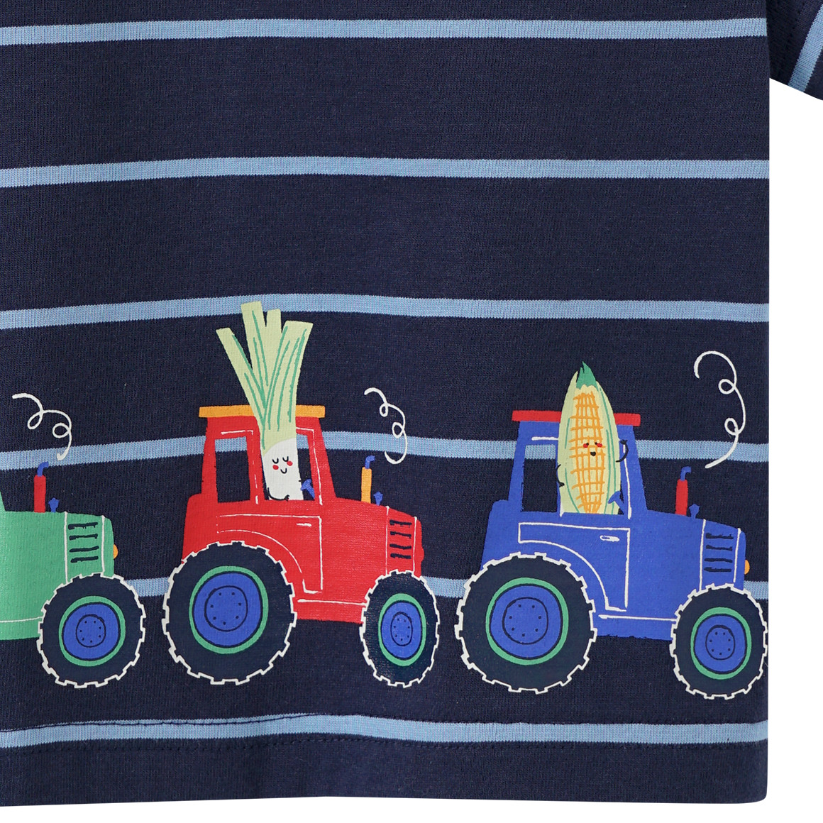 Topomini Baby T-Shirt mit Traktor-Print dunkelblau