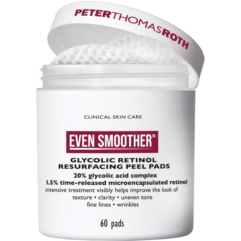 Peter Thomas Roth Even Smoother Glycolic Retinol Resurfacing Peel Pads 60 Pieces