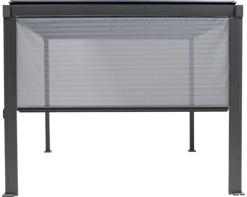 Mirador slingerrolgordijn voor Basic Pergola, voor de 3m zijde, antraciet