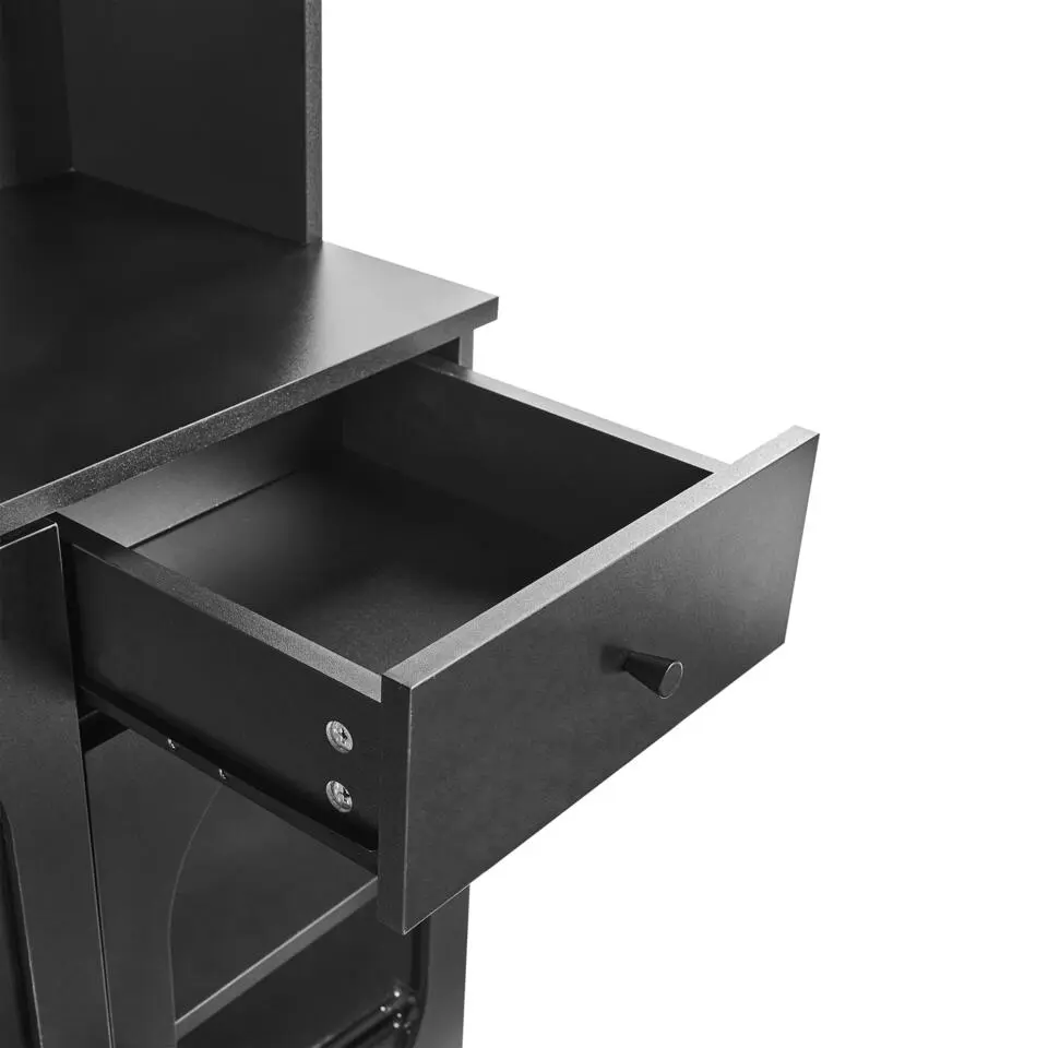 LANGFORD - Buffetkast - Zwart - Vezelplaat