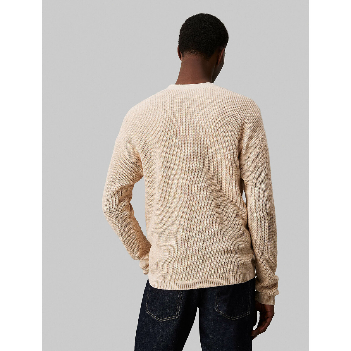 CALVIN KLEIN<br>Cardigã de malha com fecho de botões