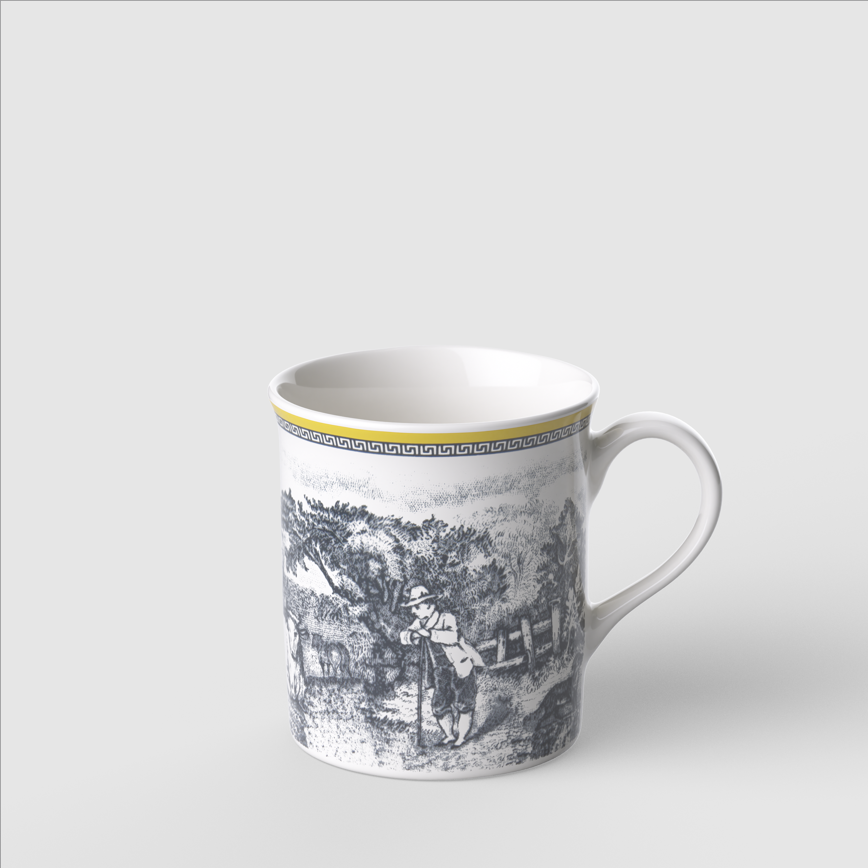 Audun Mug Multi-colored, 8.5 oz, Premium Porcelain