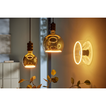 Led lichtbron globe 20cm E27 smoke 6W 2400LM 1900K dimbaar