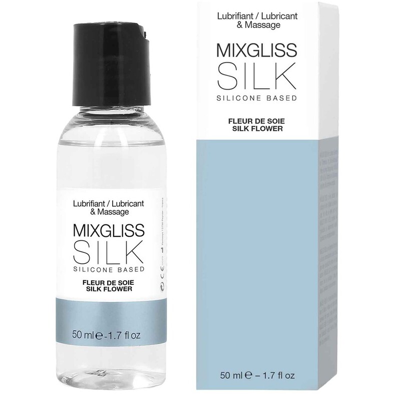 Fluide massage & lubrifiant à base de silicone - Fleur de soie - 50 ml